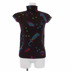 08AW MI83FK403 ハイネックカットソー ボックスプリーツ ブラウン