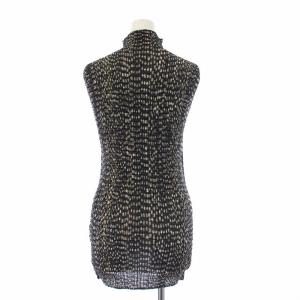 ISSEY MIYAKE IM71-FJ919 プリーツカットソー ハイネック 総柄 M グレー