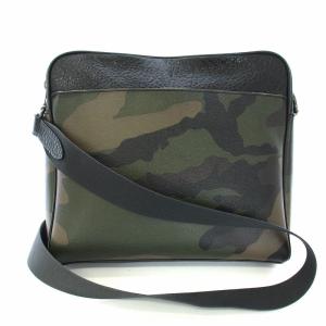 COACH CHR CMRA CAMO ショルダーバッグ メッセンジャー レザー 迷彩柄 カモフラ 黒 ブラック カーキ F29052