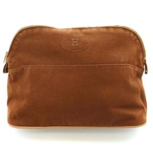 ボリードポーチ25 ポーチ Hロゴ 茶 ブラウン
