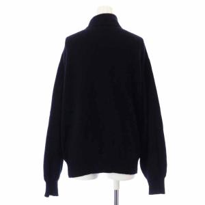 LEONARD ニット セーター 長袖 ハイネック プルオーバー カシミヤ M 黒 ブラック