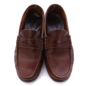 Paraboot CORAUX MARINE コインローファー レザー 靴 シューズ 6.5 25cm 茶 ブラウン