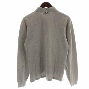 THOM BROWNE ポロシャツ コットン アシンメトリー 長袖 1 S グレー
