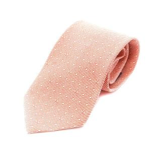 レギュラータイ ネクタイ 総柄 シルク 絹 赤 レッド