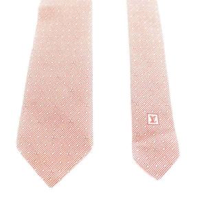 LOUIS VUITTON レギュラータイ ネクタイ 総柄 シルク 絹 赤 レッド