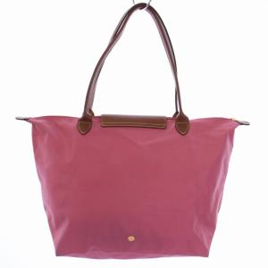 Longchamp LE PLIAGE トートバッグ ハンドバッグ ナイロン レザー ピンク 茶 ブラウン