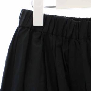 EVERYDAY I LIKE 23SS Cotton Dramatic Gather SK フレアスカート ギャザースカート ロング F 黒 ブラック 23060510001010