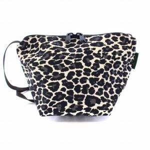 Hervé Chapelier ナイロン舟型ショルダーバッグS ポシェット ヒョウ柄 レオパード パンサーブラン 2885F