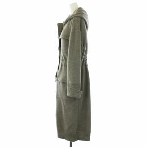 EPOCA M5B09-465-40 コーディガン カシミヤ混 M グレージュ