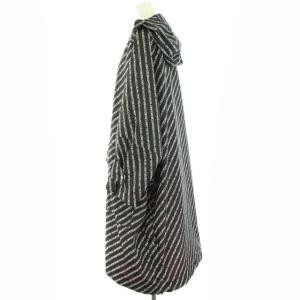 DIESEL G-ZANTA ロングコート ロゴ フード 裏地ピンク ドルマンスリーブ ビックシルエット オーバーサイズ アウター S 黒