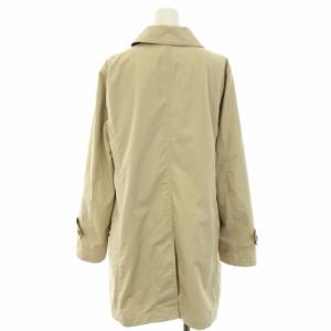 Aquascutum ログランショートステンカラーコート アウター 裏地ギンガムチェック 8 M ベージュ