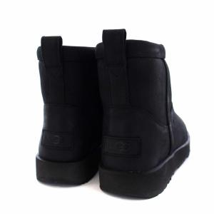 UGG australia Classic Mini Leather Waterproof クラシックミニ ショートムートンブーツ ビブラムソール US6