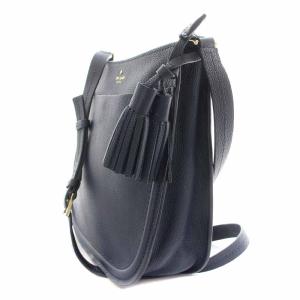 kate spade new york レイラ クロスボディ タッセル ショルダーバッグ レザー 牛革 タッセル 紺 ネイビー PXRU6845