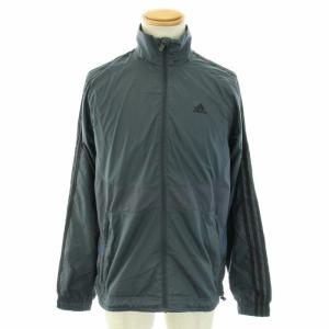 adidas セットアップ 上下 トラックジャケット アウター トラックパンツ イージーパンツ M グレー 青 ブルー