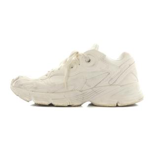 アスター ASTIR スニーカー シューズ レザー フェルト US8 24.5cm 白 ホワイト GY6855