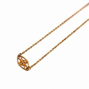 agete ブレスレット プレート K10 イエローゴールド