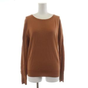 ×ジョンスメドレー ニット セーター クルーネック プルオーバー ウール 長袖 2 M 茶 ブラウン