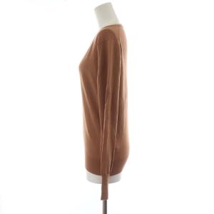 MARGARET HOWELL ×ジョンスメドレー ニット セーター クルーネック プルオーバー ウール 長袖 2 M 茶 ブラウン