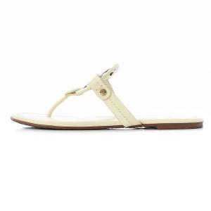 TORY BURCH MILLER SANDAL トングサンダル フラット 8 25cm 白 ホワイト 36446
