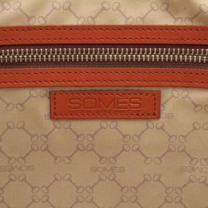SOMES SADDLE トートバッグ ショルダーバッグ レザー タッセル オレンジ