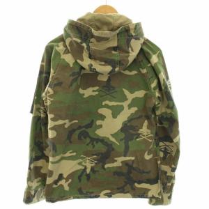 HYSTERIC GLAMOUR ウーマンオンスカルカモ WOMAN ON SKULL CAMO フード付きジャケット アウター 迷彩柄 カモフラ柄 M カーキ
