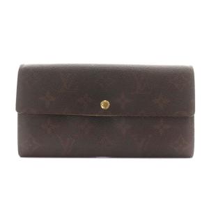 ポルトフォイユ サラ モノグラム 長財布 小銭入れ 茶 ブラウン M61734