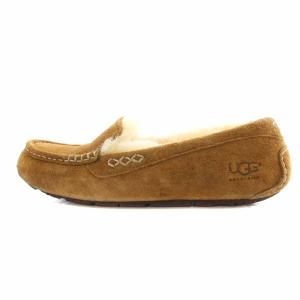 UGG australia アンスレー ANSLEY ドライビングモカシン スリッポン フラット 裏ボア US7 24cm 茶 ブラウン 3312