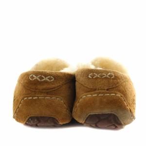 UGG australia アンスレー ANSLEY ドライビングモカシン スリッポン フラット 裏ボア US7 24cm 茶 ブラウン 3312