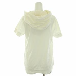 HYSTERIC GLAMOUR パーカー プルオーバー 半袖 ファックベア プリント FREE 白 ホワイト 水色 ライトブルー