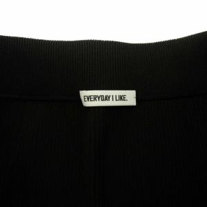 EVERYDAY I LIKE 21SS リブ rib タイトスカート ニットスカート ロング マキシ イージー 黒 ブラック