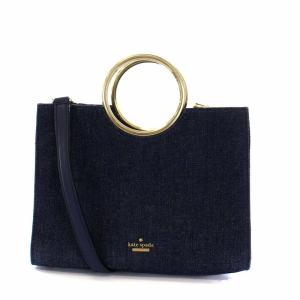 White Rock Road Denim Sam デニム ハンドバッグ ショルダーバッグ 2way スタッズ ゴールド金具