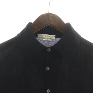 JOHN SMEDLEY ポロシャツ 半袖 ハーフボタン 黒 ブラック