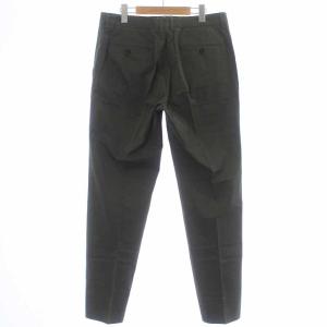 Ermenegildo Zegna regular fit スラックス テーパードパンツ ジップフライ 50 S 緑 グリーン
