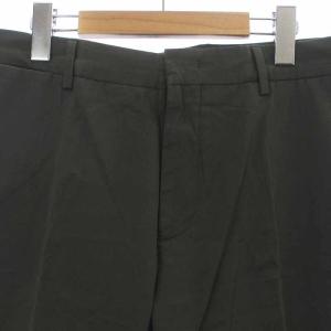 Ermenegildo Zegna regular fit スラックス テーパードパンツ ジップフライ 50 S 緑 グリーン