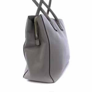 FURLA トートバッグ ハンドバッグ レザー グレー F7591