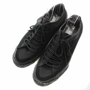 ISSEY MIYAKE MEN SPINGLE MOVE フライフロントスニーカー ローカット スエード 切替 44 29cm 黒 ブラック