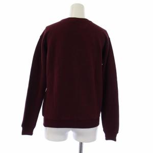 POLO RALPH LAUREN 近年モデル スウェット トレーナー 長袖 花刺繍 裏起毛 XXS ボルドー タグ付き