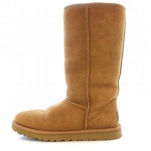 UGG australia クラシック トール CLASSIC TALL ムートンブーツ ロング スエード ボア US5 22cm 茶 ブラウン 5815