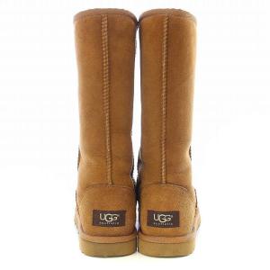 UGG australia クラシック トール CLASSIC TALL ムートンブーツ ロング スエード ボア US5 22cm 茶 ブラウン 5815