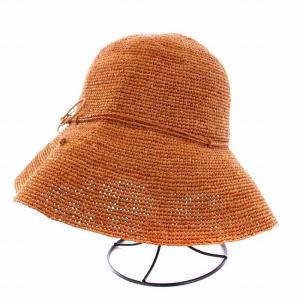 HELEN KAMINSKI プロヴァンス10 麦わら帽子 ラフィアハット リボン 茶 ブラウン