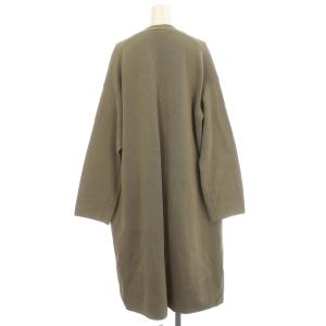 GALERIE VIE カーディガン コットン ニット ロング 36 S カーキ