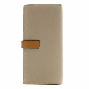 LOEWE LARGE VERTICAL WALLET グレインカーフ 長財布 二つ折り ライトオーツ ハニー