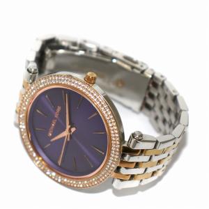MICHAEL KORS 腕時計 ダーシー Darci ラインストーン 金属ベルト アナログ クォーツ 3針 紫 パープル