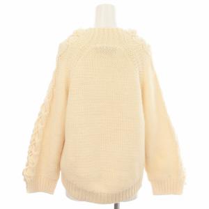Ameri VINTAGE UNDRESSED KNIT 19AW ニット セーター プルオーバー 長袖 袖レースアップ ボトルネック アイボリー