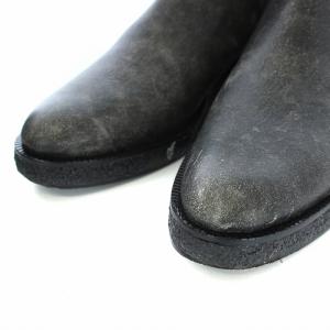 alexanderwang ショートブーツ サイドゴア レザー 37 24cm グレー