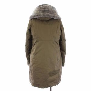 WOOLRICH BOWBRIDGE ダウンコート ラビットファー フード S カーキ