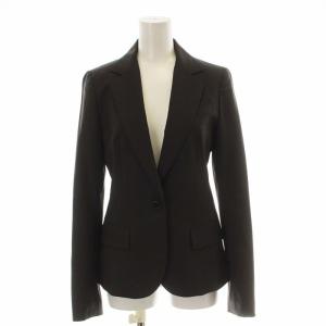 Theory スーツ セットアップ 上下 テーラードジャケット テーパードパンツ ウール 0 XS X0 XXS 茶 ブラウン