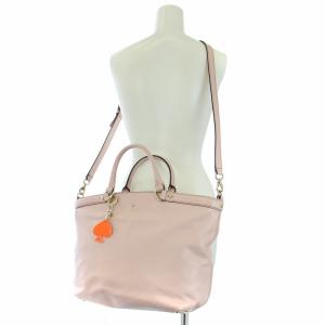 kate spade new york トートバッグ ショルダーバッグ 2WAY カウレザー 牛皮 チャーム付き ピンク