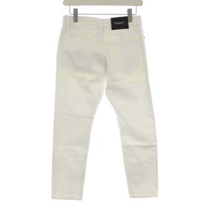 BLACK LABEL CRESTBRIDGE デニムパンツ ジーンズ ストレッチ 裏地チェック S 白 ホワイト