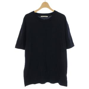 Acne Studios Tシャツ カットソー ロゴ クルーネック 半袖 S 黒 ブラック